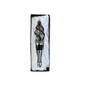 Bella‎ Casa By Ganz Glass Wine Bottle Stopper Multicolor Ice Cream Cone Summer